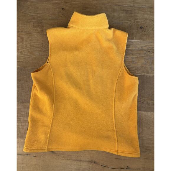LL BEAN Polartec Fleece Sweater Vest Goldenrod Men's Sz L Gorpcore Cabincore - Picture 6 of 6